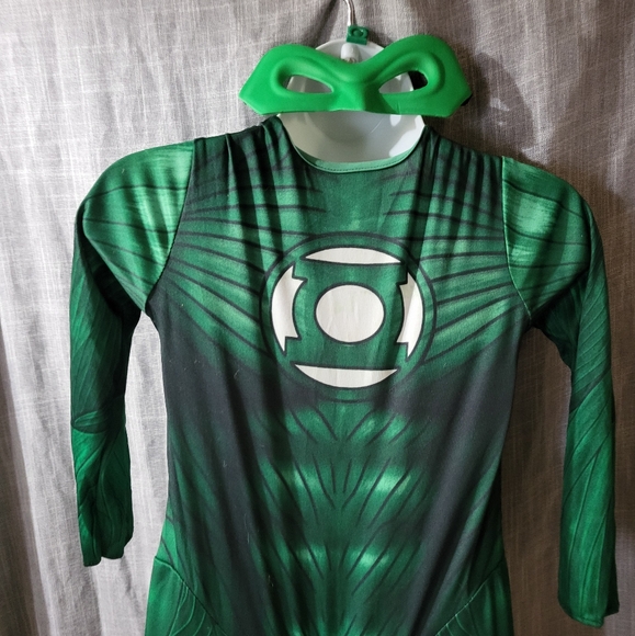 🎃GREEN LANTERN 2012 LICENSED HAL JORDAN like new CHILD COSTUME Medium 8/10 - Picture 3 of 15